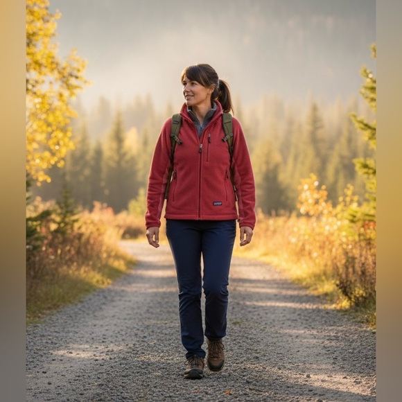 Patagonia Jackets & Blazers - Patagonia R2 Regulator Full-Zip Fleece Jacket - Red - Women’s Size M